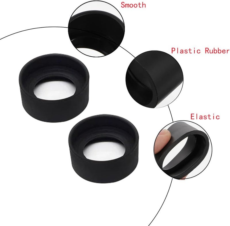 SKYPRO 2PCS 26mm Aperture Shiel for Microscope Telescope Eyepiece Eye Piece Rubber Eye Cups - Image 2